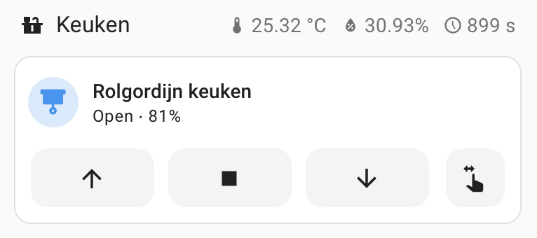 Eind resultaat met Resterende boost tijd